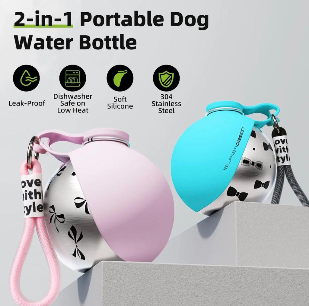 The PawFlask™ | Anti-Spill Travel Bottle